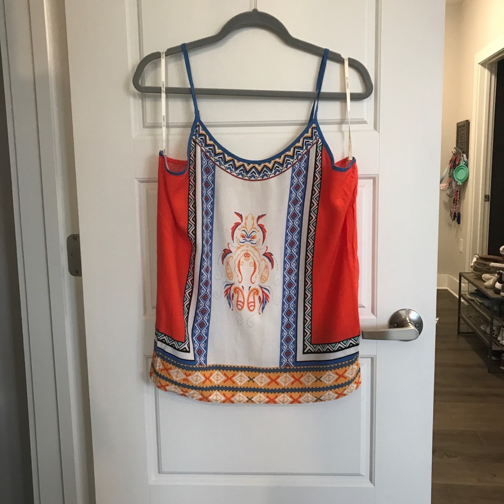 Patterned Adjustable Tank Top